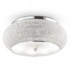 KRYSZTAŁOWY CHROMOWY PLAFON GLAMOUR IDEAL LUX PASHA' PL14 164991 LAMPA SUFITOWA KRYSZTAŁOWA CHROM